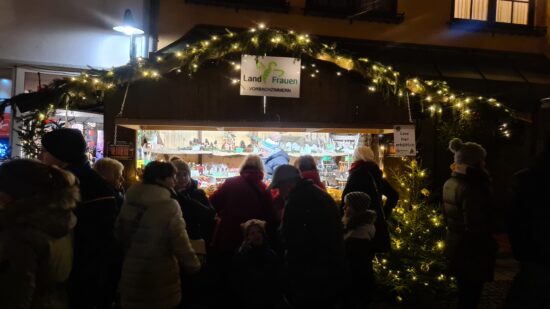 Unser Stand auf dem Niederstettener Weihnachtsmarkt