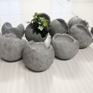 Kreativworkshop – Pflanzkugel in Betonoptik